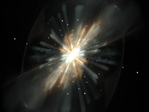 Fractal star galaxy Stock Illustration