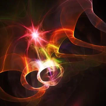 Fractal star Stock Illustration