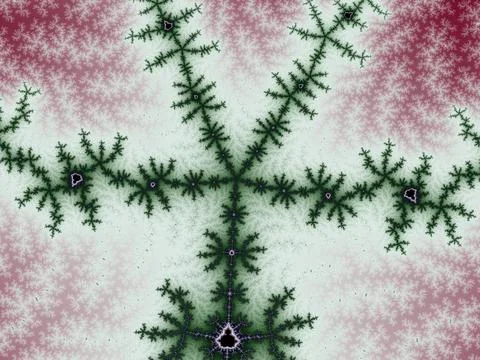 Fractal structure forming complex branching patterns 스톡 일러스트