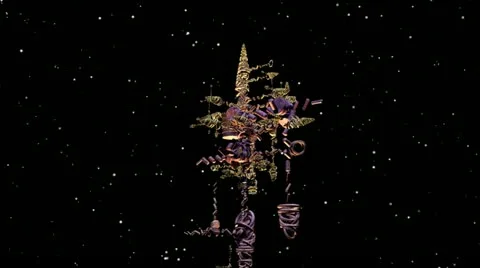 Fractal Structures Animation Stock Footage 21463868