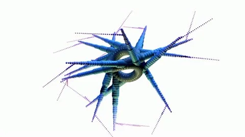 Fractal Structures Animation Stock Footage 21464261