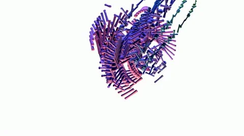 Fractal Structures Animation Stock Footage 21464409