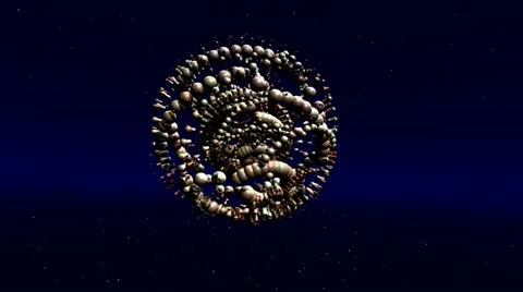 Fractal structures animation Stock Footage 21619684
