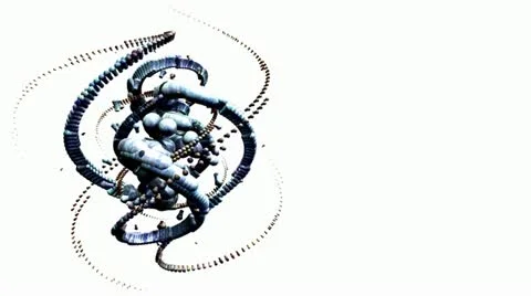 Fractal structures animation Stock Footage 21620085