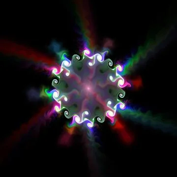 Fractal sun Stock Illustration