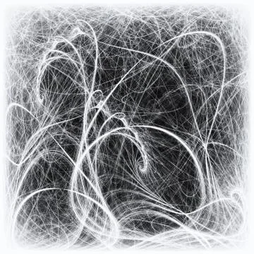Fractal swirls on a dark background Stock Illustration