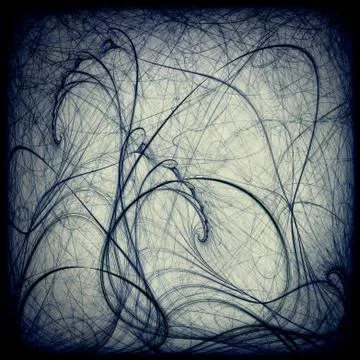 Fractal swirls Stock Illustration