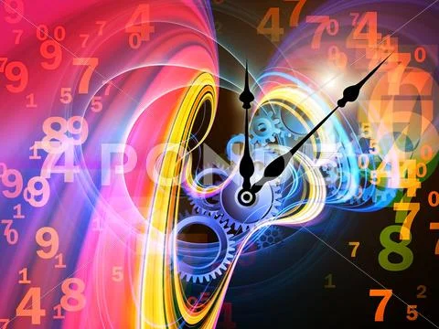 Fractal Time Stock Illustration