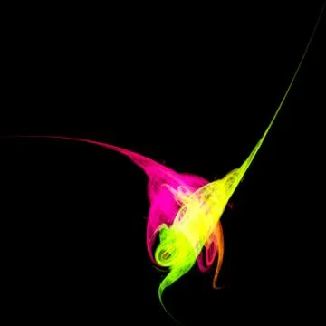 Fractal - two bright blots Stock Illustration