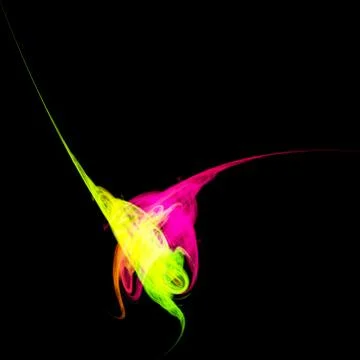 Fractal - two bright blots Stock Illustration