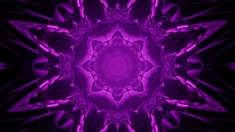 Fractal violet transforming pattern in darkness Stock Footage 149132621