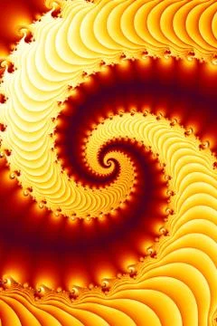Fractal vortex. 库存插图
