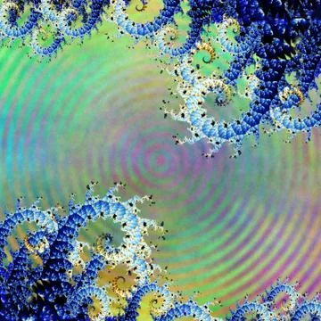 Fractal wave design Stock Illustration