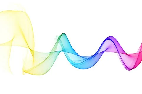 Fractal Wave series. Background design of fractal sine waves and color on t.. Stock Illustration