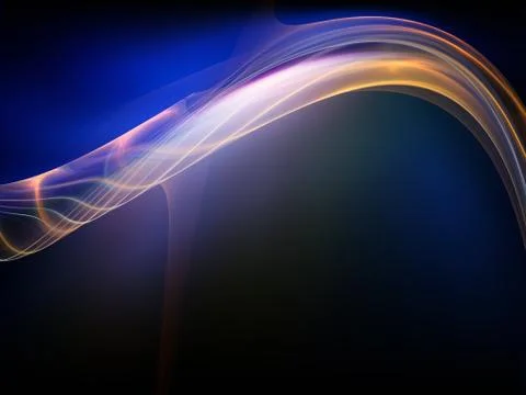 Fractal Waves Abstraction Stock Illustration