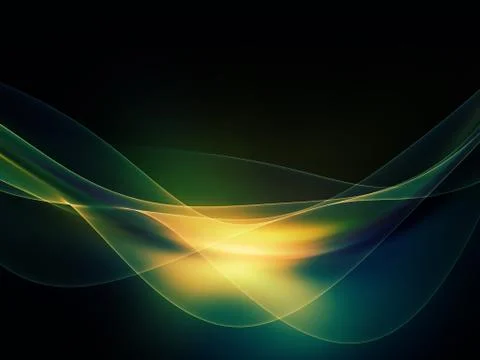 Fractal Waves Abstraction Stock Illustration