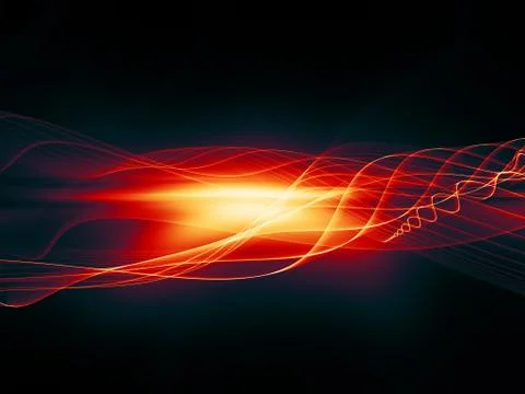 Fractal Waves Advancement Stock Illustration