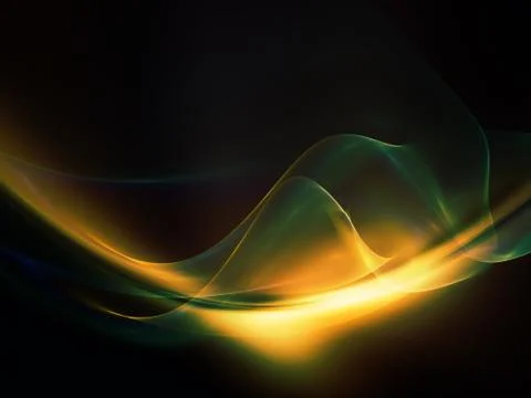 Fractal Waves Arrangement Stock Illustration