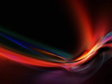 Fractal Waves Arrangement Illustrazione stock