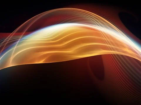 Fractal Waves Background Illustrazione stock