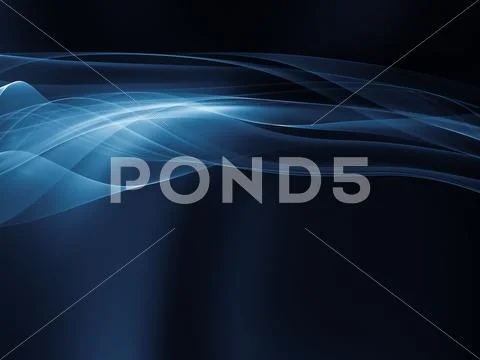 Fractal Waves Background Stock Illustration