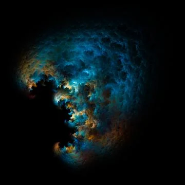 Fractal waves Stock Illustration