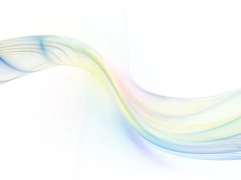 Fractal Waves Stream Stock Illustration