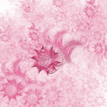 Fractal on white Stock Illustration