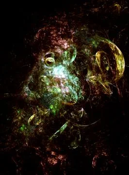 Fractal Worlds - Solar Explosion Stock Illustration