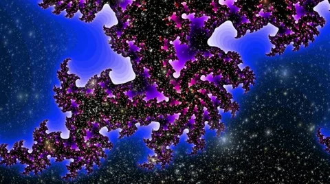 Fractals and Stars Quicktime Stock Footage 49032271