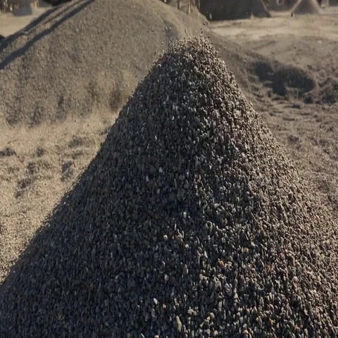 Fractional Average breakstone unloaded on a distribution heap Video stock 69649503