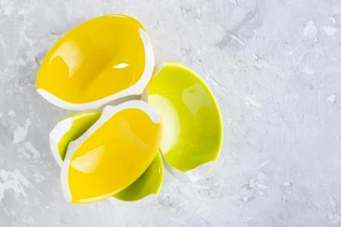 Fractions of ceramic vessel Stock Photos