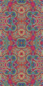 Fractodome Fractal Seamless Patterns Stock Illustration