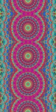 Fractodome Fractal Seamless Patterns Stock Illustration