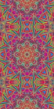 Fractodome Fractal Seamless Patterns 스톡 일러스트