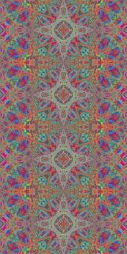 Fractodome Fractal Seamless Patterns Stock Illustration