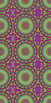 Fractodome Fractal Seamless Patterns イラスト素材