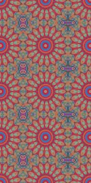 Fractodome Fractal Seamless Patterns Stock-Illustration