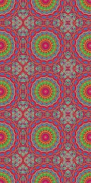 Fractodome Fractal Seamless Patterns Stock Illustration