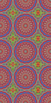 Fractodome Fractal Seamless Patterns Stock Illustration
