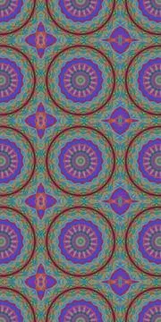 Fractodome Fractal Seamless Patterns Stock-Illustration