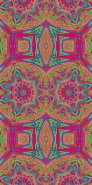Fractodome Fractal Seamless Patterns Ilustração Stock