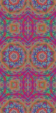 Fractodome Fractal Seamless Patterns Stock-Illustration