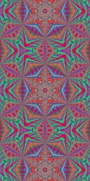 Fractodome Fractal Seamless Patterns Stock Illustration