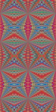 Fractodome Fractal Seamless Patterns Stock Illustration