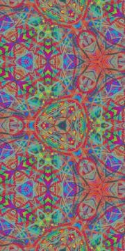 Fractodome Fractal Seamless Patterns Stock Illustration