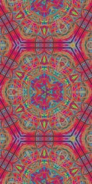 Fractodome Fractal Seamless Patterns Stock Illustration