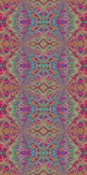 Fractodome Fractal Seamless Patterns Stock Illustration