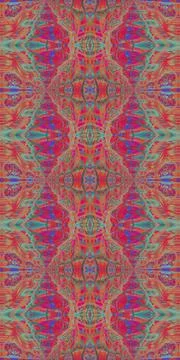 Fractodome Fractal Seamless Patterns Stock Illustration