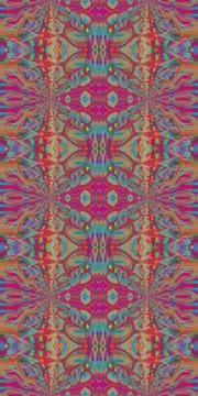 Fractodome Fractal Seamless Patterns Stock-Illustration